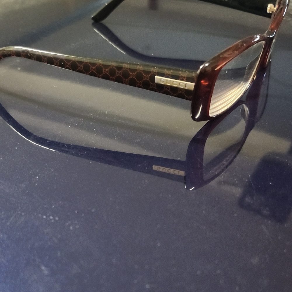 Gucci Dark Brown Patterned Glasses